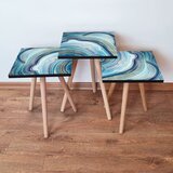 Hanah home Set 3 stočića 3Shp89 Navy Blue | Eponuda.com
