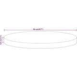 Stolna ploča Ø 50 x 3 8 cm okrugla od masivnog obnovljenog drva | shoptok.hr