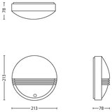 Philips 17297/30/16 -LED Spoljno svetlo sa senzorom YARROW LED/6W/230V IP44 | Eponuda.com