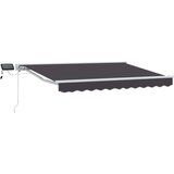  Ručni okvir tende s LED-ima Bijela, Siva, Antracit 3,5 x 2,5 m | shoptok.hr