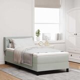  s opruga kutije Svijetlo siva 190 x 90 cm Baršun | shoptok.hr