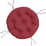  Okrugli jastuk crvena boja vina Ø 60 x 11 cm od tkanine Oxford | shoptok.hr