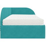  Kutni krevetni okvir s madracem 2 kom. Tirkizna 100 x 200 cm | Shoptok.si