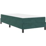  Postelja z vzmetnico z vzmetnico Temno zelena 80 x 220 cm blago, (5000125837) | Shoptok.si