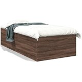  Okvir za krevet smeđi hrast 75x190 cm konstruirano drvo | Eponuda.ba