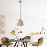 SCHÖNER WOHNEN 12540-42 - Luster na sajli TRAVENTA 1xE27/40W/230V prečnik 21 cm beton | Eponuda.com