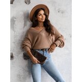 Cocomore Caramel V-neck sweater | shoptok.hr