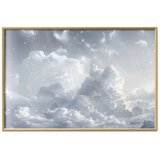  Plakat Astral Calm: Stars Scattered Over Delicate Clouds 90x60 Zlatni okvir | shoptok.hr