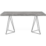 TemaHome Betonska delovna miza s črnim podnožjem Multi, 160 x 90 cm Cene