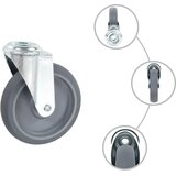 Okretni kotačići s otvorom za vijke 12 kom 125 mm | shoptok.hr