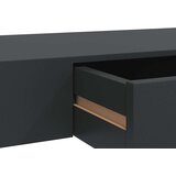  Plutajuća zidna polica s ladicom crna 80 x 25 x 8 cm | Eponuda.com