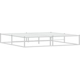  Okvir kreveta s uzglavljem bez madraca bijeli 200x200 cm | shoptok.hr