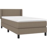  Krevet s oprugama i madracem smeđesivi 90x200 cm od tkanine | shoptok.hr