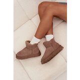 VINCEZA Suede Snow Boots for Women on Platform 97962 Beige | shoptok.hr