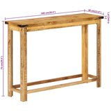  Konzolni stol 100 x 30 x 75 cm od masivnog drva manga | shoptok.hr