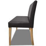  Klupa od umjetne kože 139,5 cm tamnosmeđa | Eponuda.com