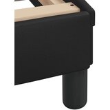  Okvir kreveta s LED svjetlima crni 200 x 200 cm od umjetne kože | shoptok.hr