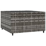  Četvrtasti vrtni stolić za kavu sivi 50 x 50 x 30 cm poliratan | shoptok.hr