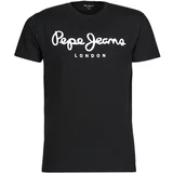 Pepe Jeans Majice s kratkimi rokavi ORIGINAL STRETCH Črna