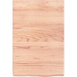  Zidna polica svjetlosmeđa 40x60x(2-6) cm obrađena hrastovina | Eponuda.com