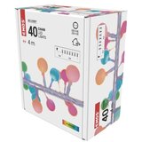  LED svetlobna cherry veriga – kroglice 2,5 cm, 4 m, zun. in notr., večbarvna, časovnik | Shoptok.si