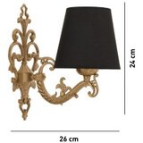 Opviq Zidna lampa Claire, 15x10x13cm, IP20, Crna i zlatna boja | Eponuda.ba