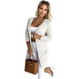 numoco basic Women's cardigan with hood and pockets - beige | Shoptok.si