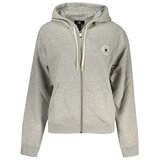 Converse ženska hoodie dukserica na patentni zatvarač siva | shoptok.hr