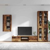  Set TV komoda s ladicama s policom Staro drvo Konstruirano drvo | shoptok.hr