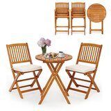  3-dijelni set garniture ne namještaja s okruglim stolom - bež | shoptok.hr