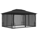 vidaXL Paviljon z zavesami 300x400x265 cm antraciten Cene