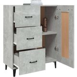  Komoda siva boja betona 69 5 x 34 x 90 cm od konstruiranog drva | shoptok.hr