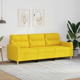  Trosjed od tkanine svjetložuti 180 cm | shoptok.hr