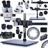 Rosfix stereoskopski trinokularni mikroskop na nosilcu pavo pro MSPP-T-UDMS1+OSVETLITEV mikroskopa 56XLED + mikroskopski objektiv 0,5X, (22084125) | Shoptok.si