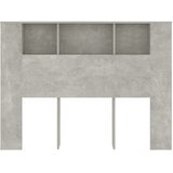  Uzglavlje s ormarićem siva boja betona 140 x 18,5 x 104,5 cm | shoptok.hr
