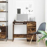  Radni stol boja dimljenog hrasta 90x45x76 cm konstruirano drvo | shoptok.hr