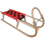 Sulov lesene sani Tatra, 105 cm, rdeče- črne | Shoptok.si