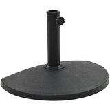 vidaXL Podstavek za senčnik polkrožen poliestrska smola 9 kg črn, (20610974) | Shoptok.si