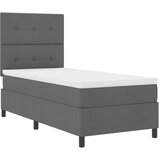  Krevet s opruga kutije Tamno siva 90 x 190 cm tkanina | shoptok.hr