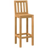 Vanjski bar set 5 pcs Prirodna Čvrsto teak drvo | shoptok.hr