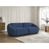 Bobochic Paris Temno modra sedežna garnitura iz rebrastega žameta 250 cm Tina – | Shoptok.si