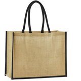  VREČKE ZA NAKUPOVANJE JUTA 42X33X19 CM BEECHFIELD W470 NATUR/ČRNA | Shoptok.si
