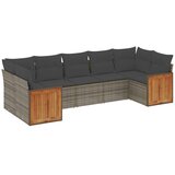  7-dijelni set vrtnih sofa sivi od poliratana | shoptok.hr