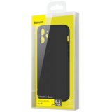 Baseus Liquid Silica Gel Case Fleksibilna gel maska za iPhone 12 Classic crna | shoptok.hr