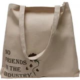 MT Accessoires No Friends oversize canvas bag in white