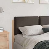 vidaXL tapecirano vzglavje z vzglavjem naravna in svetlo siva 140 cm | Shoptok.si