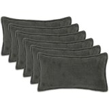 Presvlaka za jastuk 6 kom. HOUTEN Tamnosiva 40 x 80 cm Bouclé - Tamnosiva 40 x 80 cm 6 | shoptok.hr