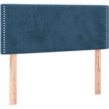  Krevet s oprugama i madracem LED tamnoplavi 120 x 190 cm baršun | shoptok.hr
