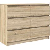 vidaXL Komoda sonoma hrast 100x35x76 cm izrađeno drvo | shoptok.hr