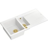 Quadron sudoper EVAN 156 + nano PVD snježno bijela/zlato s daljinskim upravljanjem | shoptok.hr